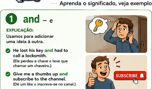 Explicação ilustrada do conector and